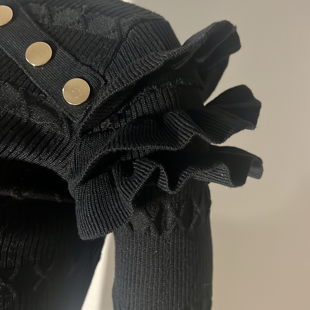 Dolce & Gabbana One of a Kind Black Ruffled Textured Mini Dress $2,900 OBO NWT - Picture 16 of 16
